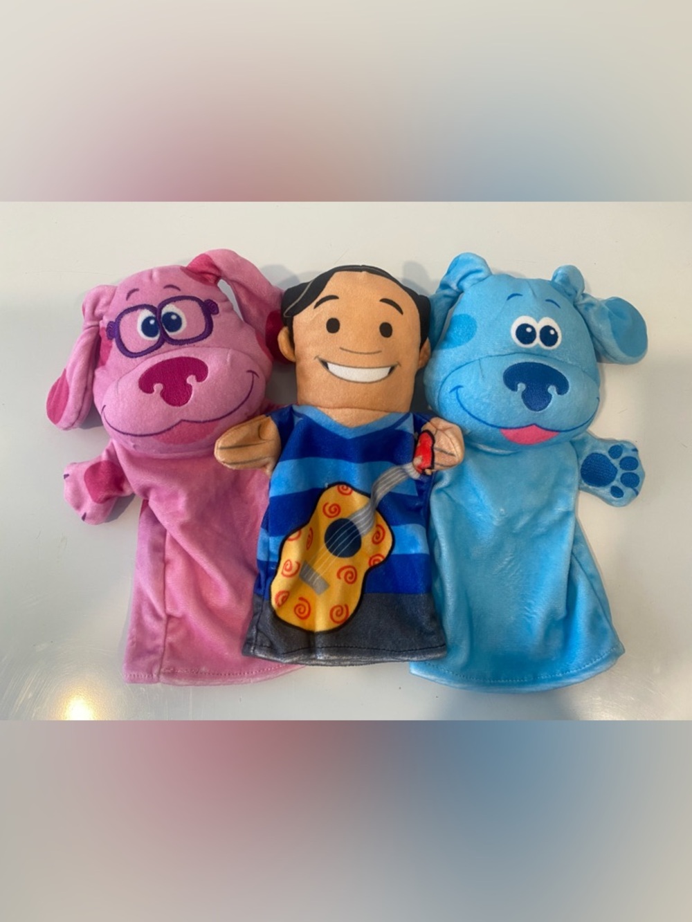 Melissa & Doug Blue’s Clues & You Hand Puppet Lot Blue Magenta Josh